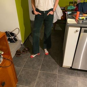 Vintage Levis hunter green cords.